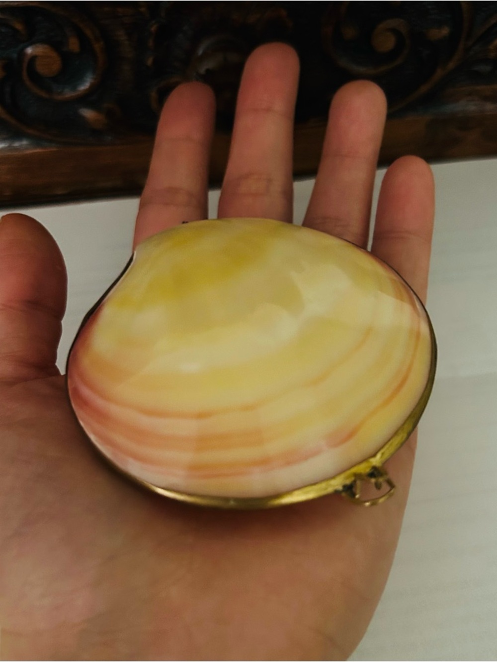 Shell-Shaped Jewelry Holder